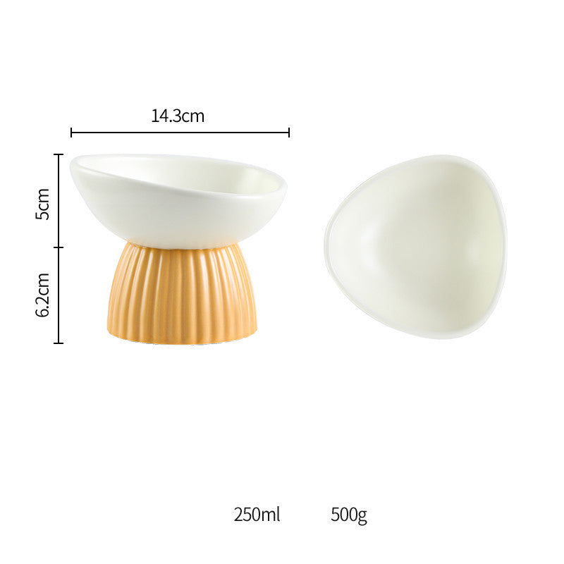 Ceramic Protection Vertebra Pet Bowl