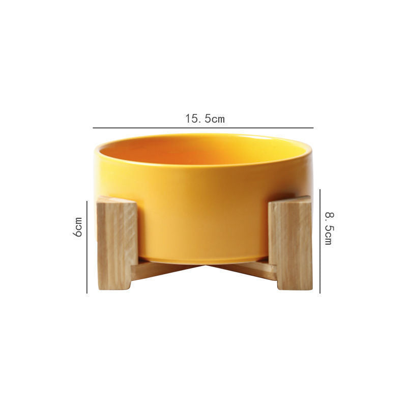 Large Capacity High Stand Ceramic Pet Bowl