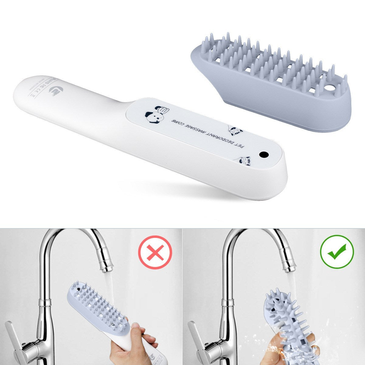 Pet Silicone Massage Brush Sterilization