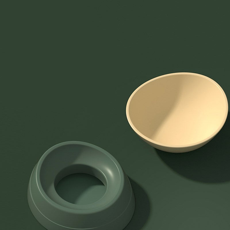 Anti-overturning double bowl