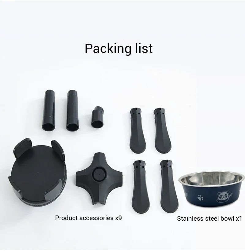 Adjustable Elevated Dog Food Bowls Stand