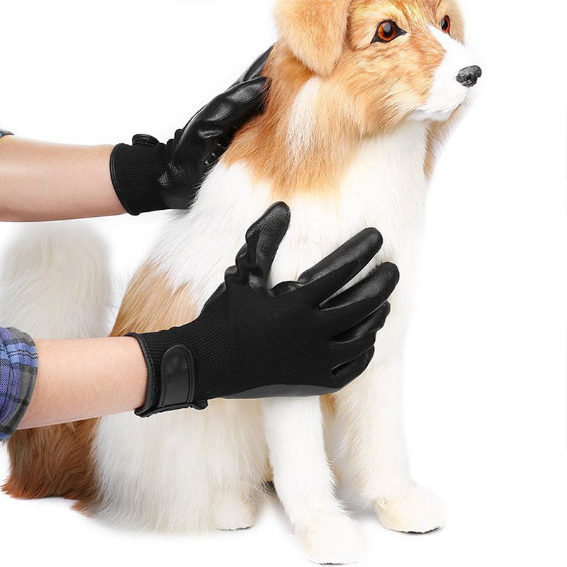 Pet Hair Grooming Glove Dogs Soft Rubber