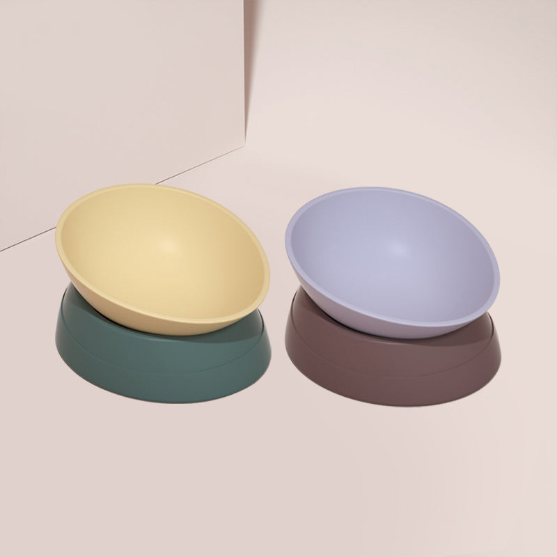 Anti-overturning double bowl