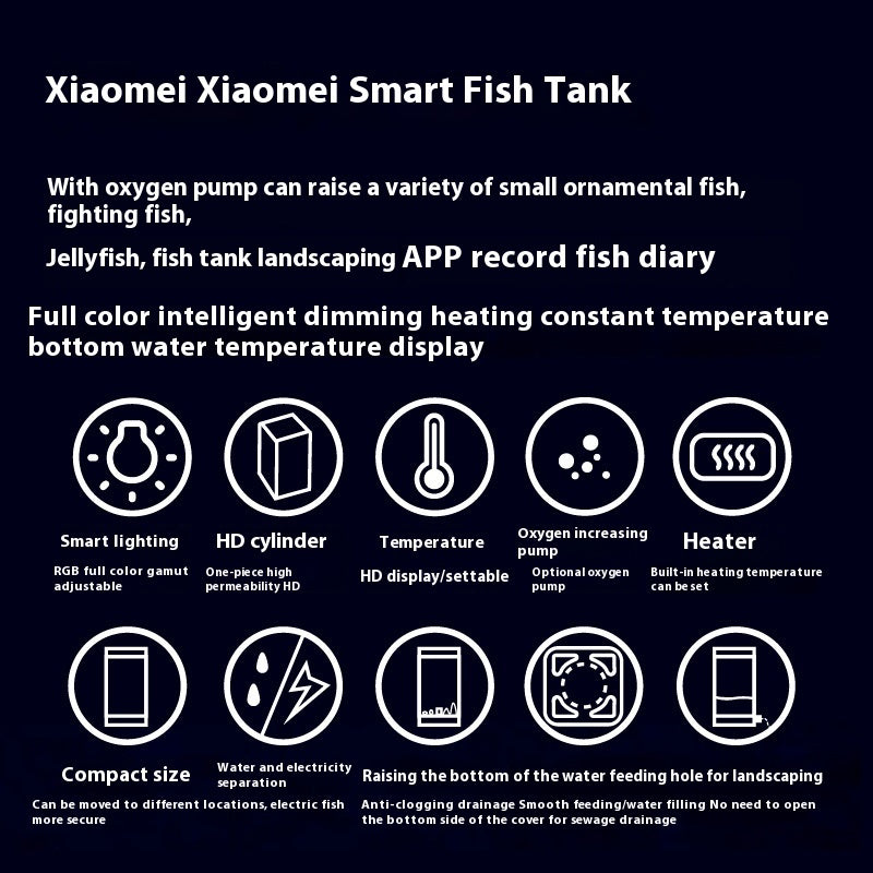 Special Cylinder Small Fish Tank