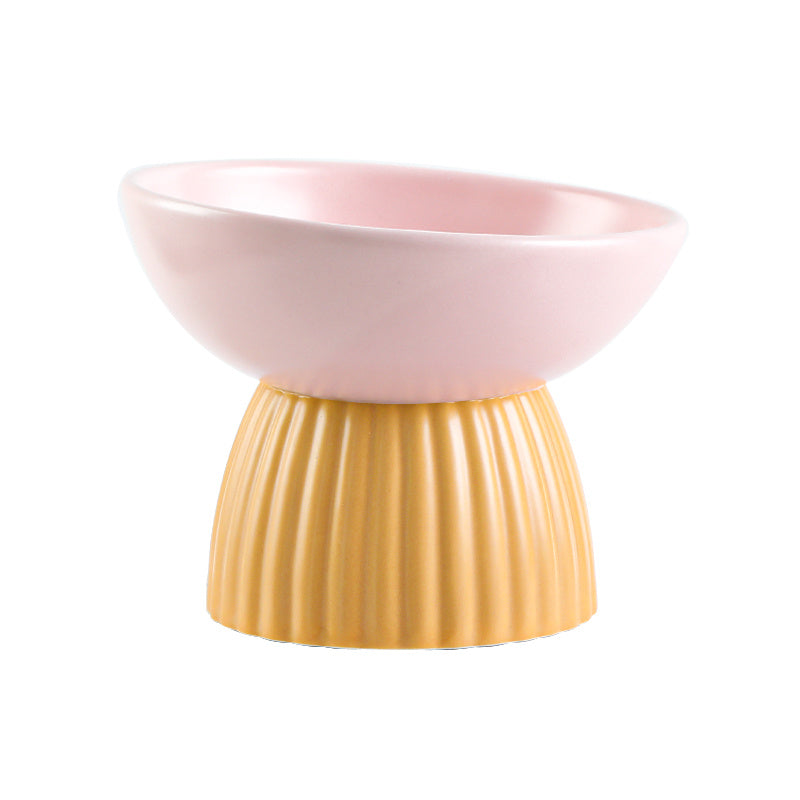 Ceramic Protection Vertebra Pet Bowl