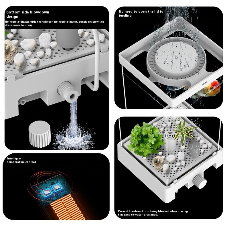 Special Cylinder Small Fish Tank