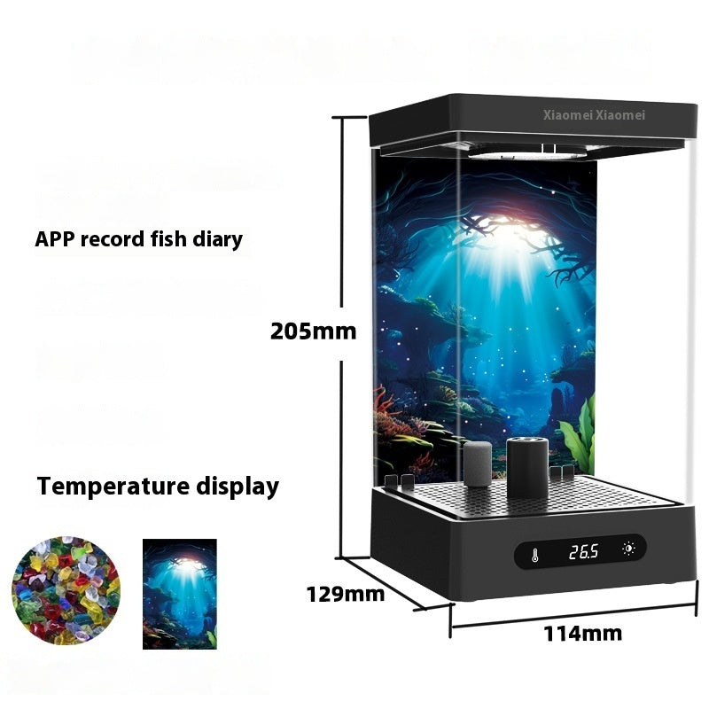 Special Cylinder Small Fish Tank