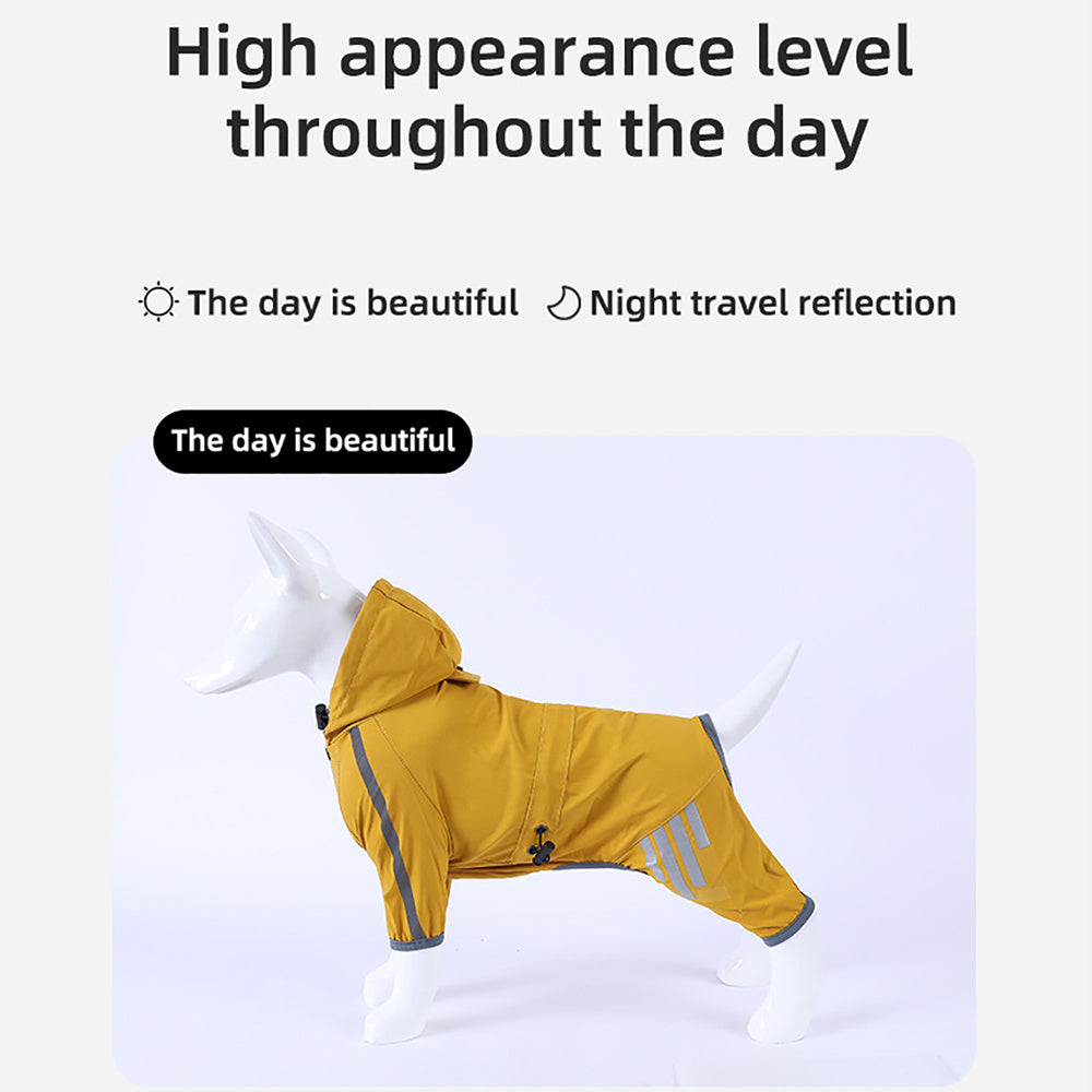 Waterproof Dog Rain Jacket With Hood