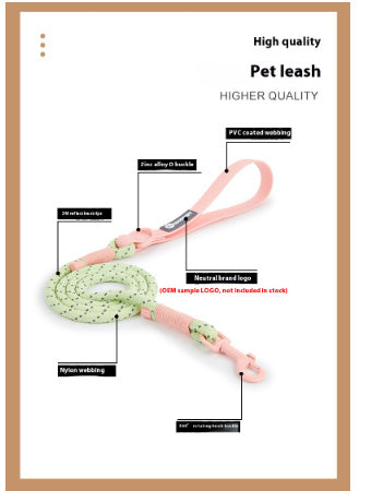 Solid Color Fashion Dog Hand Holding Rope